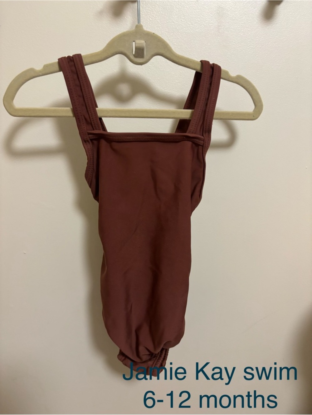 Jamie Kay Girls One-Piece Swimsuit — Brick Brown